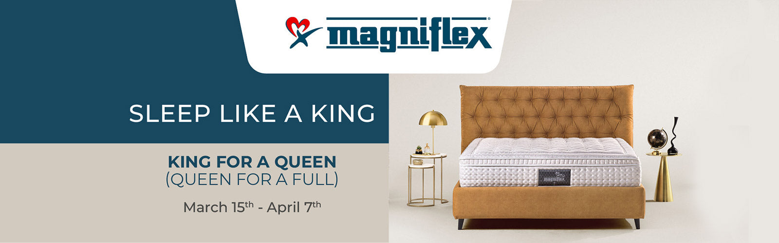 Magniflex King for a Queen Sale - Get a King for the Price of a Queen and Queen for the price of a Full