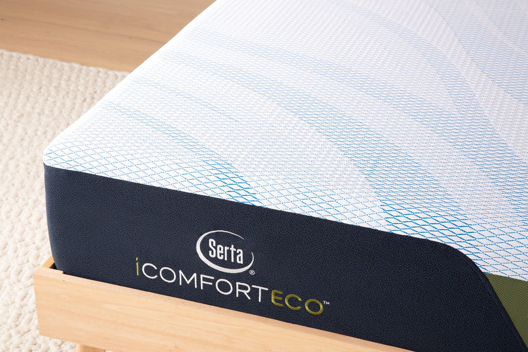 Serta iComfortECO 12.5" Memory Foam Firm Smooth Top Mattress Set