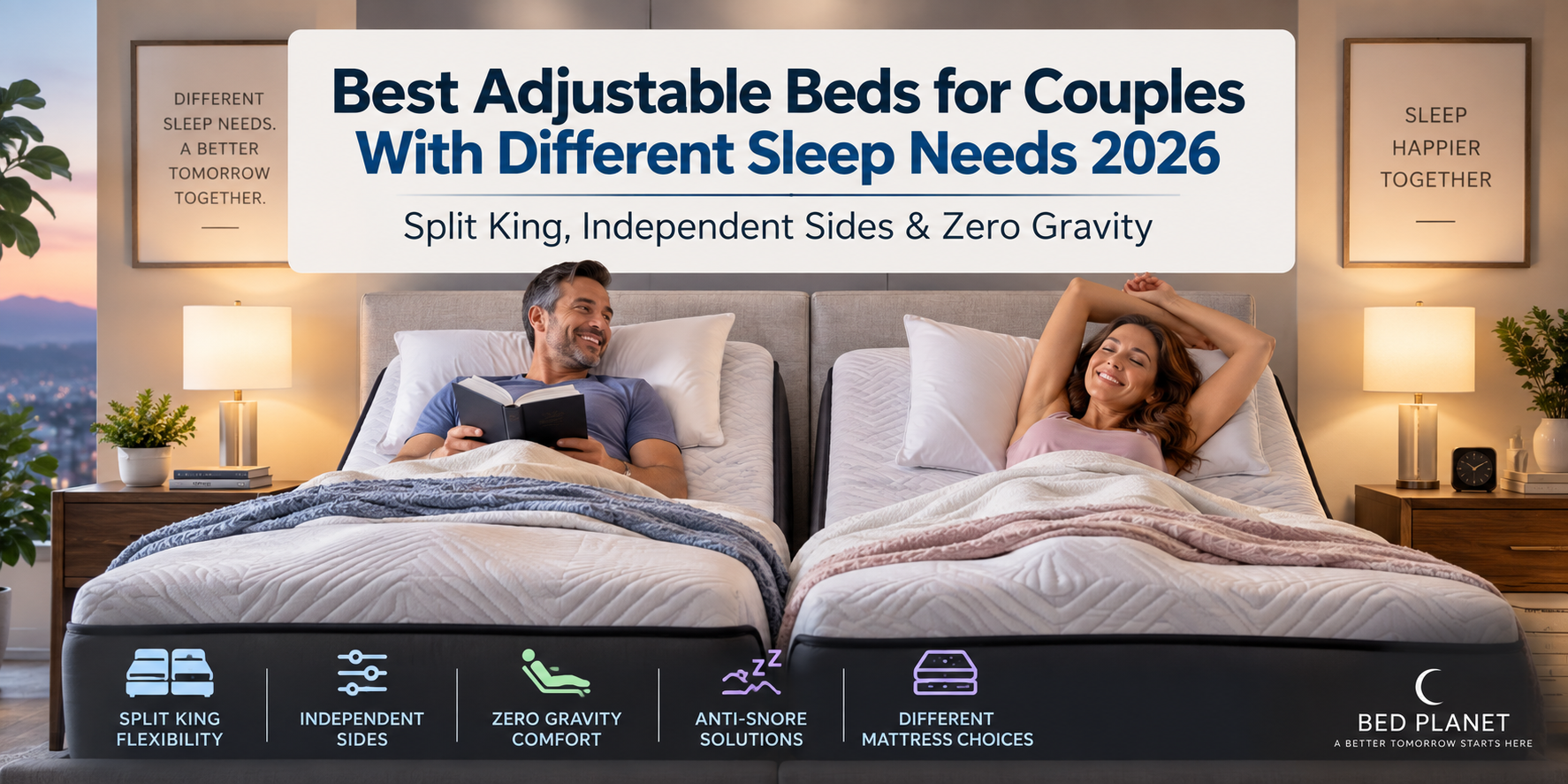 Best Adjustable Beds for Couples With Different Sleep Needs 2026