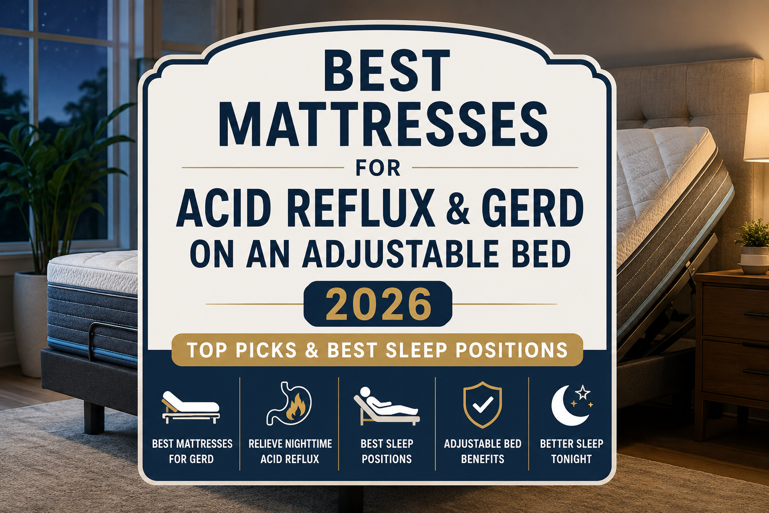 Best Mattresses for Acid Reflux & GERD on an Adjustable Bed 2026