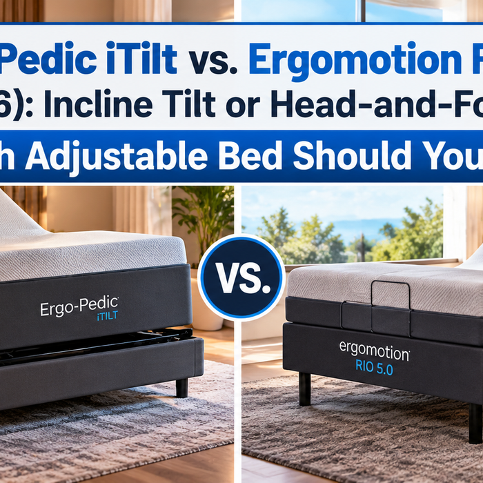 Ergo-Pedic iTilt vs. Ergomotion RIO 5.0 (2026): Incline Tilt or Head-and-Foot — Which Adjustable Bed Should You Buy?