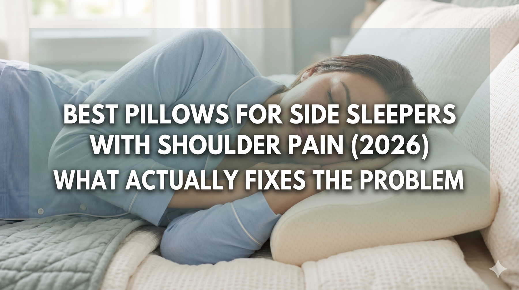 Best Pillows for Side Sleepers with Shoulder Pain (2026): What Actually Fixes the Problem