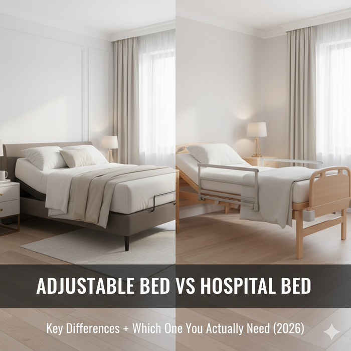 Adjustable Bed vs Hospital Bed (2026): Key Differences + Which One You Actually Need