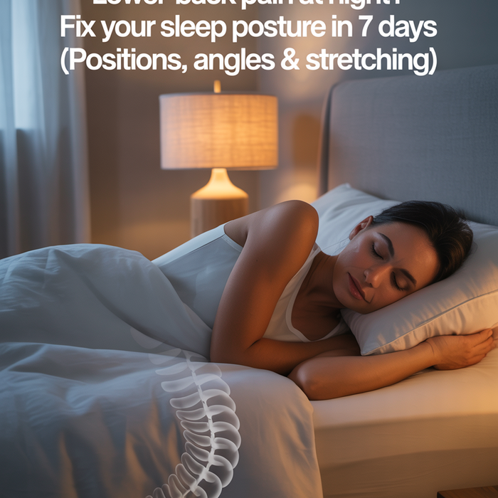 Lower-Back Pain at Night? Fix Your Sleep Posture in 7 Days (Positions, Angles & Stretching)
