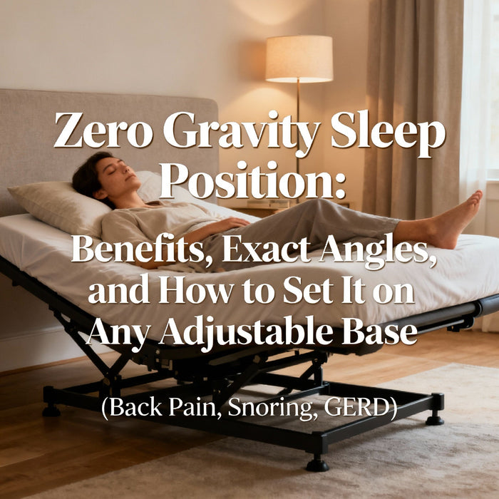 Zero Gravity Sleep Position: Benefits, Exact Angles, and How to Set It on Any Adjustable Base