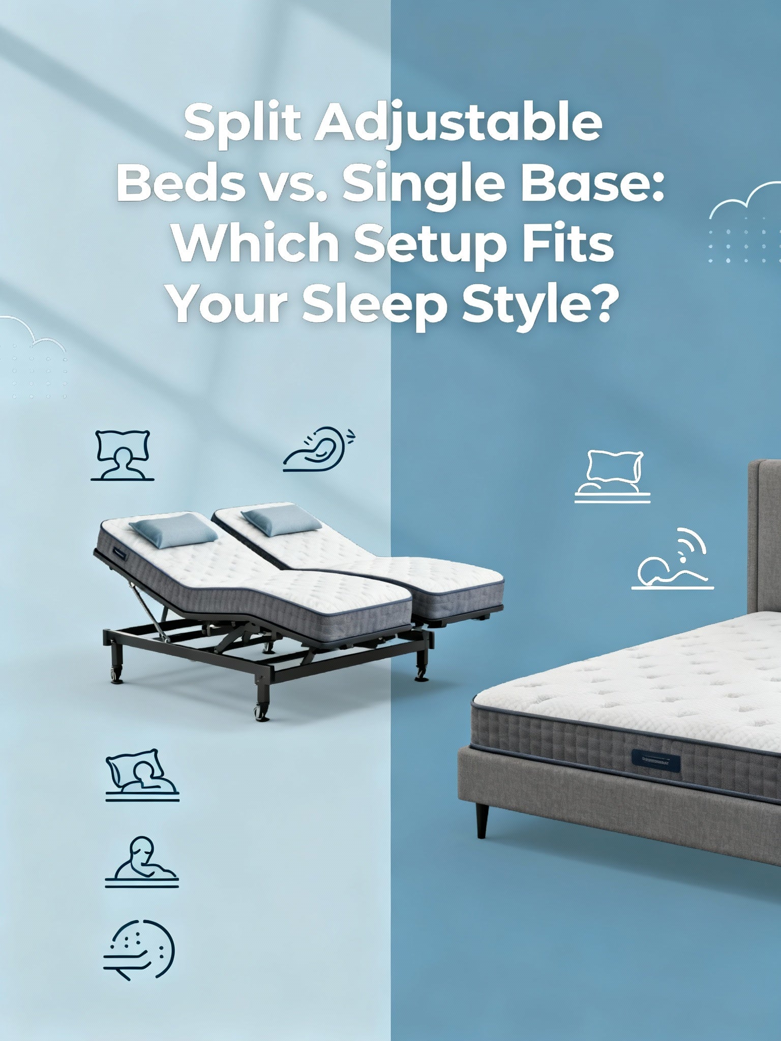 Split Adjustable Beds vs. Single Base: Which Setup Fits Your Sleep Style?
