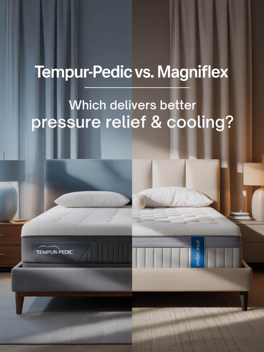 Tempur-Pedic vs. Magniflex: Which Delivers Better Pressure Relief & Cooling