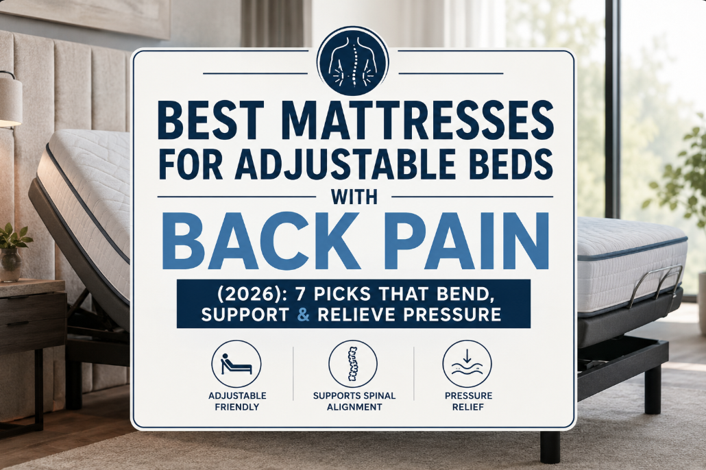 Best Mattresses for Adjustable Beds With Back Pain (2026)