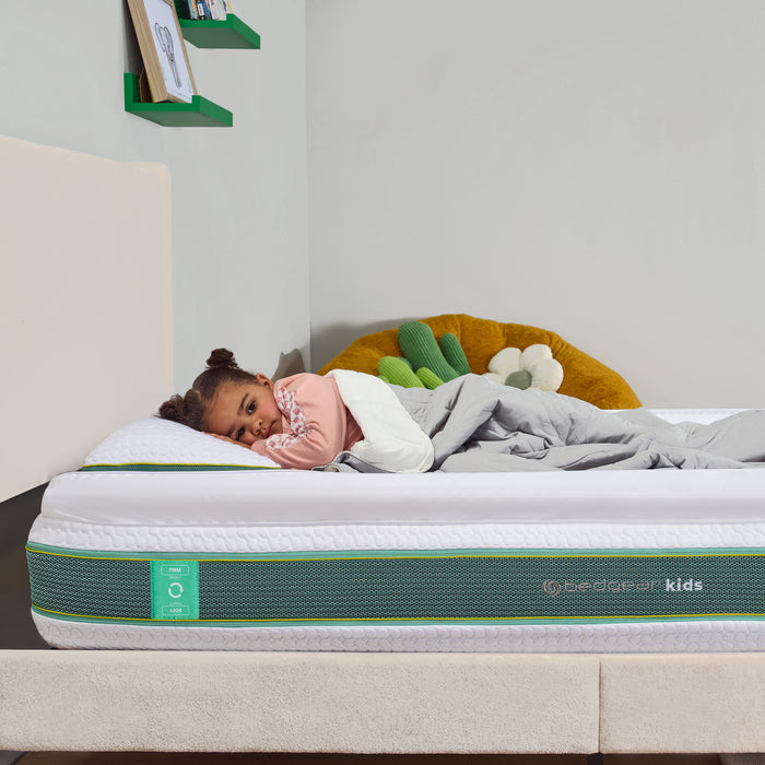 Bedgear X1 Flippable Kids Mattress with Magic Edge – 2-Stage Design with Inflatable Roll-Off Bumpers