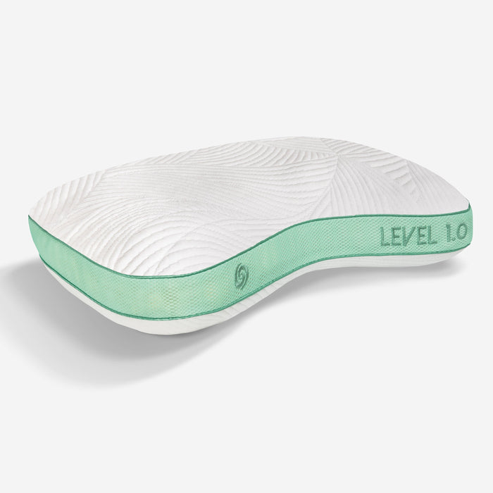 Bedgear Level Cuddle Curve Performance® Pillow – Firm Ergonomic Support with Dri-Tec Moisture-Wicking Cover