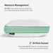 Bedgear Level Cuddle Curve Performance® Pillow – Firm Ergonomic Support with Dri-Tec Moisture-Wicking Cover