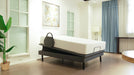 Ergomotion Ascend adjustable bed shown with a mattress in a bedroom - Bedplanet