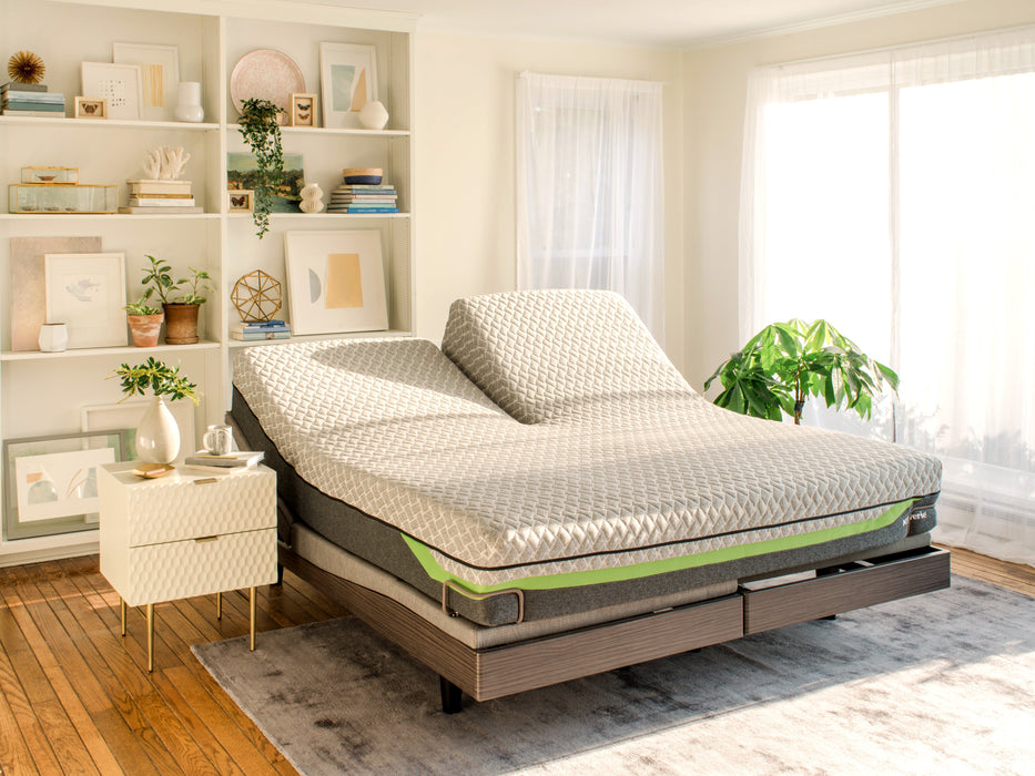 Reverie split top king mattress in bedroom