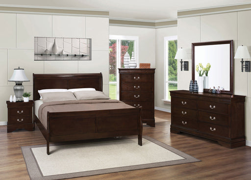 Louis Philippe Bedroom Set - LasVegasFurnitureOnline.com