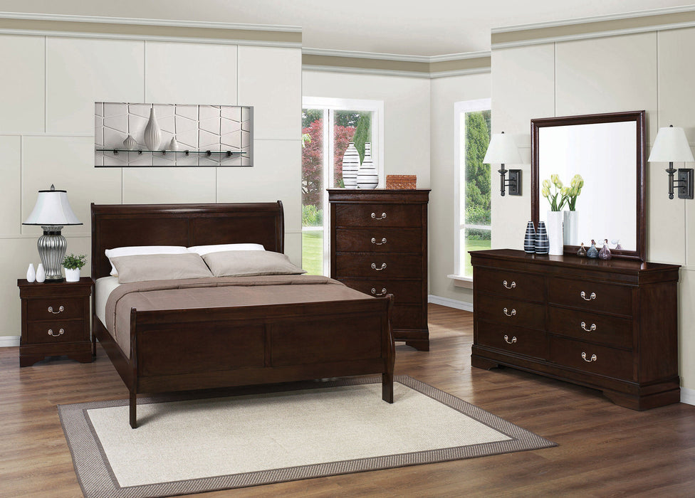 Louis Philippe Bedroom Set - LasVegasFurnitureOnline.com