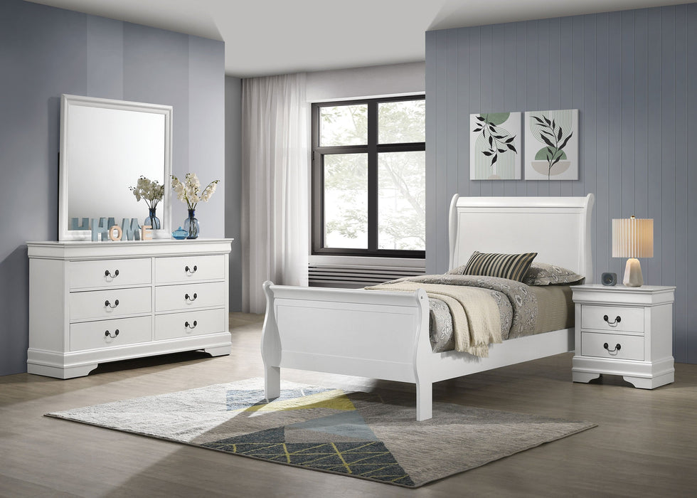 Louis Philippe Bedroom Set - LasVegasFurnitureOnline.com