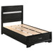 Coaster Fine Furniture Miranda Glam Bedroom Set – Textured Finish, Crystal Handles & Secret Jewelry Drawers - Bedplanet
