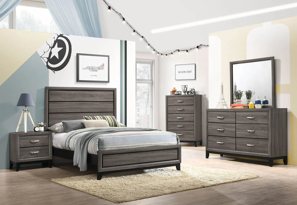 Coaster Fine Furniture Watson Bed Two-Tone Finish | Twin to Cal King