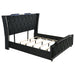 Coaster Fine Furniture Lorient Velvet Bedroom Set with LED Lighting and USB Charging - Bedplanet
