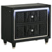 Coaster Fine Furniture Lorient Velvet Bedroom Set with LED Lighting and USB Charging - Bedplanet