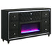 Coaster Fine Furniture Lorient Velvet Bedroom Set with LED Lighting and USB Charging - Bedplanet