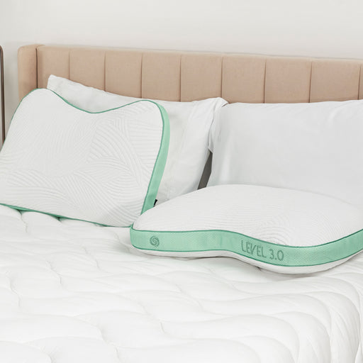 Bedgear Level Cuddle Curve Performance® Pillow – Firm Ergonomic Support with Dri-Tec Moisture-Wicking Cover