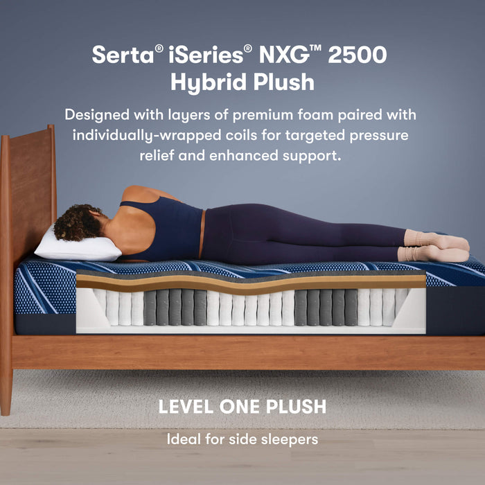Serta iSeries NXG 2500 Plush Hybrid Mattress
