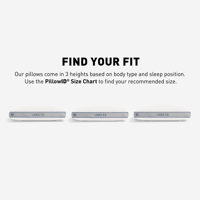 Bedgear Linea Performance® Pillow – Soft Fiber Fill with Dri-Tec Moisture-Wicking Cover in Three Heights