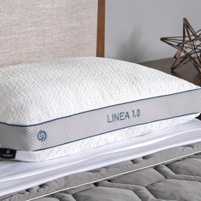 Bedgear Linea Performance® Pillow – Soft Fiber Fill with Dri-Tec Moisture-Wicking Cover in Three Heights