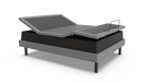 Ergomotion Ascend adjustable bed lifted on its high-low platform, product render - Bedplanet