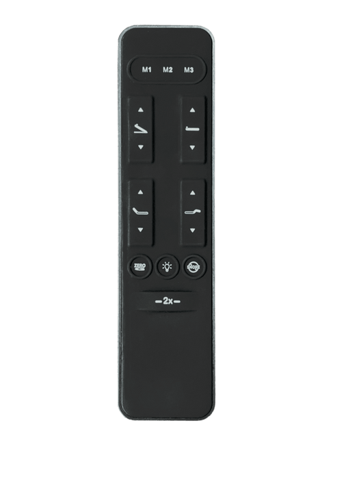 Ergomotion Ascend adjustable bed 15-button wireless remote - Bedplanet