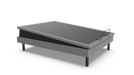 Ergomotion Ascend adjustable bed with the whole deck tilted as one plane, product render - Bedplanet