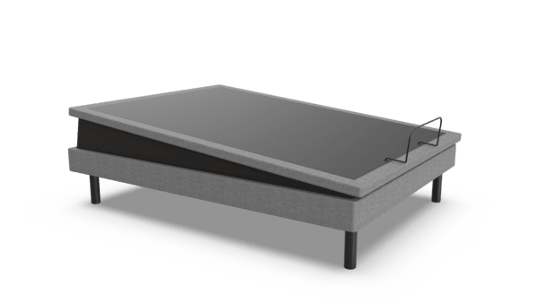Ergomotion Ascend adjustable bed with the whole deck tilted as one plane, product render - Bedplanet