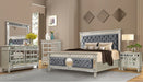 McFerran Home Furnishing B1689 Silver & Grey Bedroom Set - Bedplanet