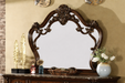 McFerran B7189 Queen Panel Bed in Cherry Oak - Victorian Style with Ash Burl Veneer - Bedplanet