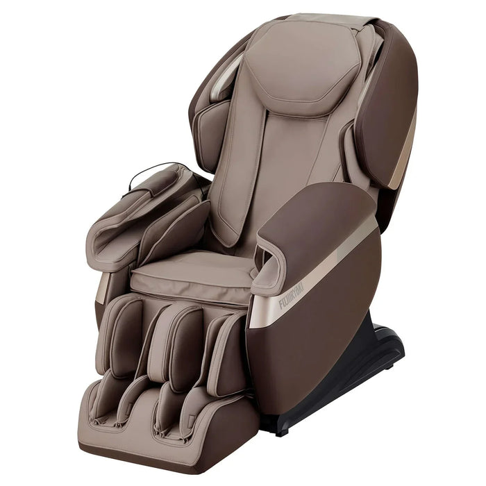 Fujiiryoki Calm Plus Flex Frame SL Track Massage Chair in Coffee