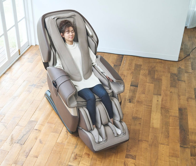 Fujiiryoki Calm Plus Flex Frame SL Track Massage Chair PM - MassageChairPlanet.com