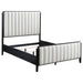 Brookmead Modern Bedroom Furniture Set – Wire-Brushed Black Finish with Fluted Texturing, Golden Demi-Lune Handles, and English Dovetail Craftsmanship - LasVegasFurnitureOnline.com