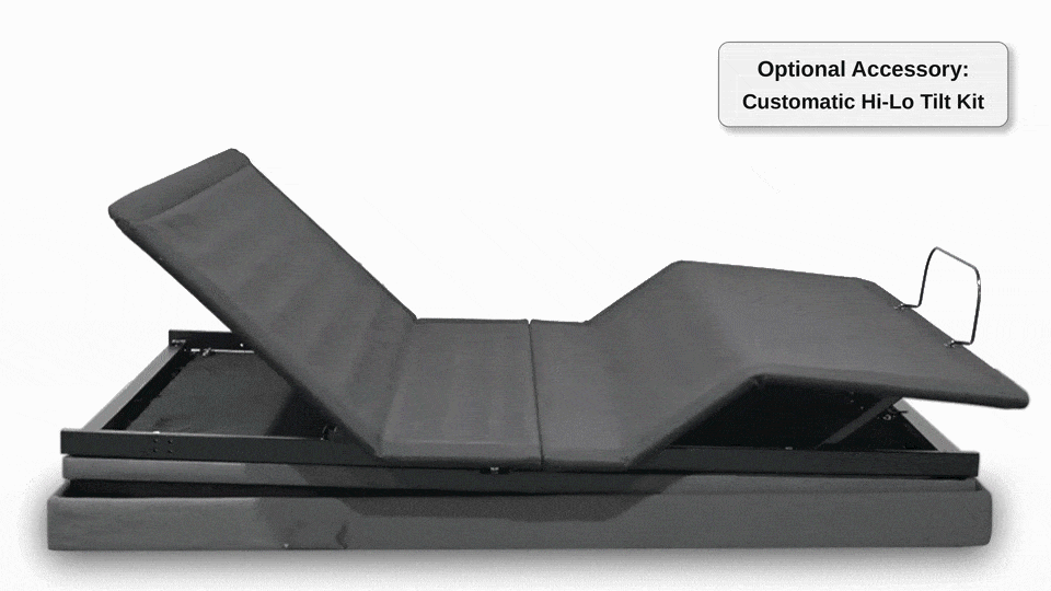 Customatic® DreamSense Harmony Adjustable Base - Optional Accessory: Customatic Hi-Lo Tilt Kit - Bedplanet