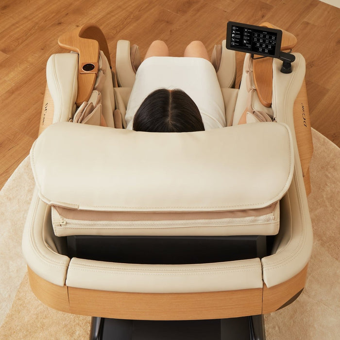 DCore 2 - Made in Japan Ultra Premium Massage Chair w/ Oak Side Panels - MassageChairPlanet.com