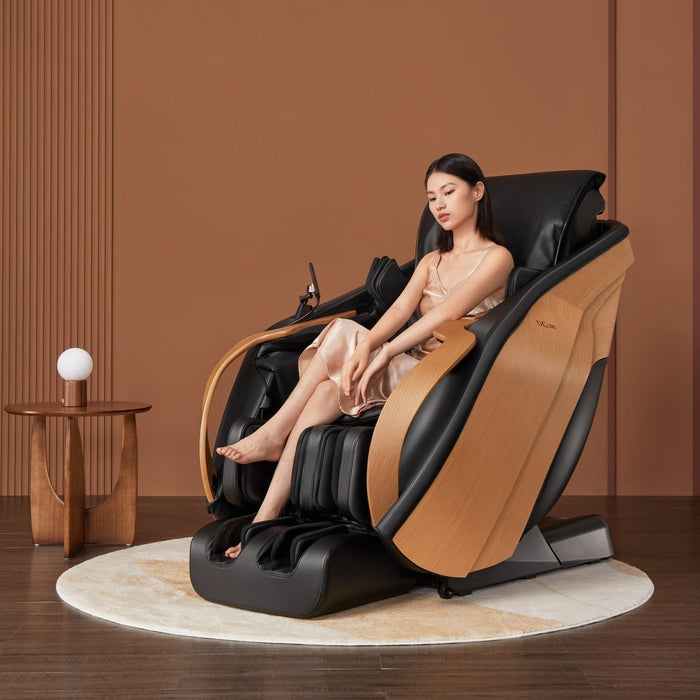 DCore 2 - Made in Japan Ultra Premium Massage Chair w/ Oak Side Panels - MassageChairPlanet.com