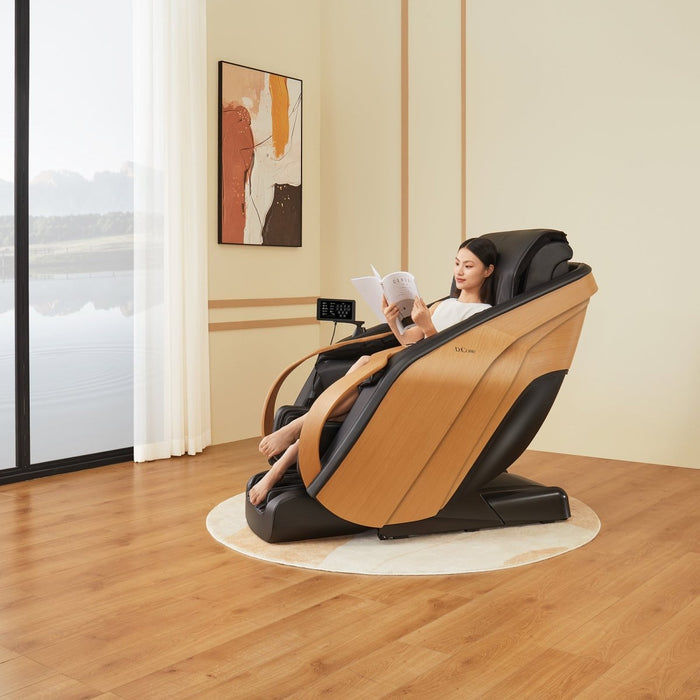 DCore 2 - Made in Japan Ultra Premium Massage Chair w/ Oak Side Panels - MassageChairPlanet.com