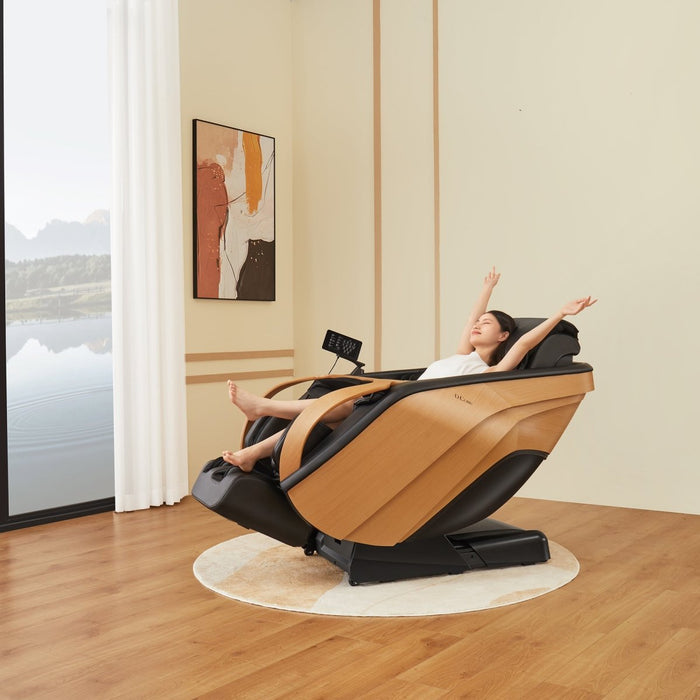 DCore 2 - Made in Japan Ultra Premium Massage Chair w/ Oak Side Panels - MassageChairPlanet.com