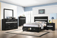 Coaster Fine Furniture Miranda Glam Bedroom Set – Textured Finish, Crystal Handles & Secret Jewelry Drawers - Bedplanet