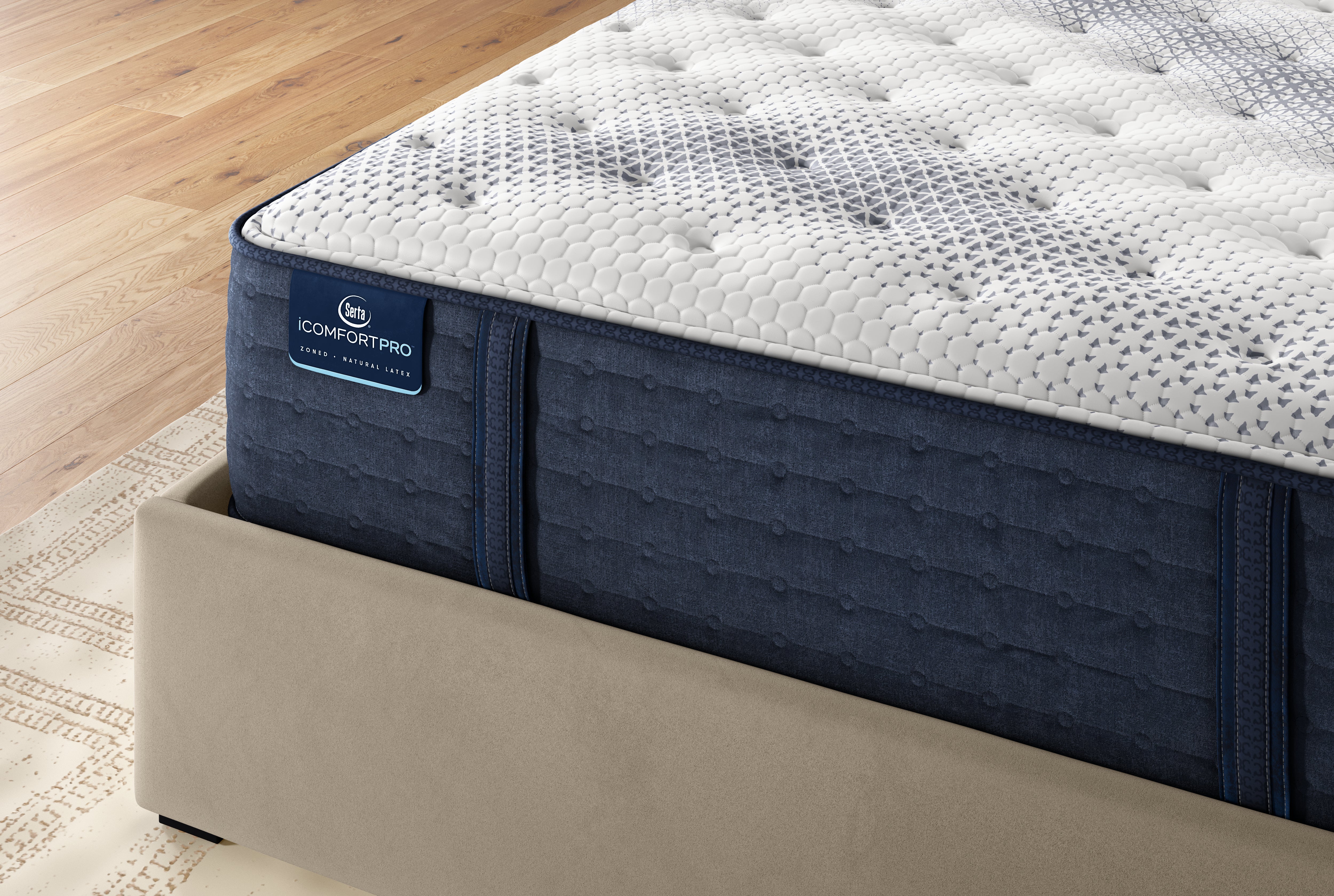 新品 LongBeach x IMPRESTORE ネイビー L フットボールT Serta iComfort Pro™ Canterbury Plush Mattress
