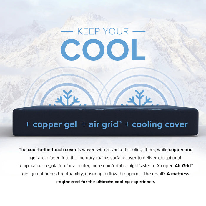 Bedplanet 10” ActiveAlign Reactive Copper Medium-Firm Mattress - Bedplanet