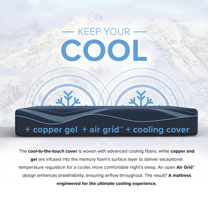 Bedplanet 12” ActiveAlign Reactive Copper Zoned Medium Mattress - Bedplanet