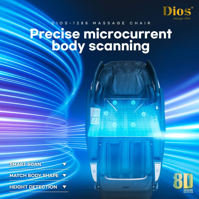 Kahuna Dios - 1288 8D AI Dual Air Tech Touch Roller SL - Track Massage Chair - MassageChairPlanet.com
