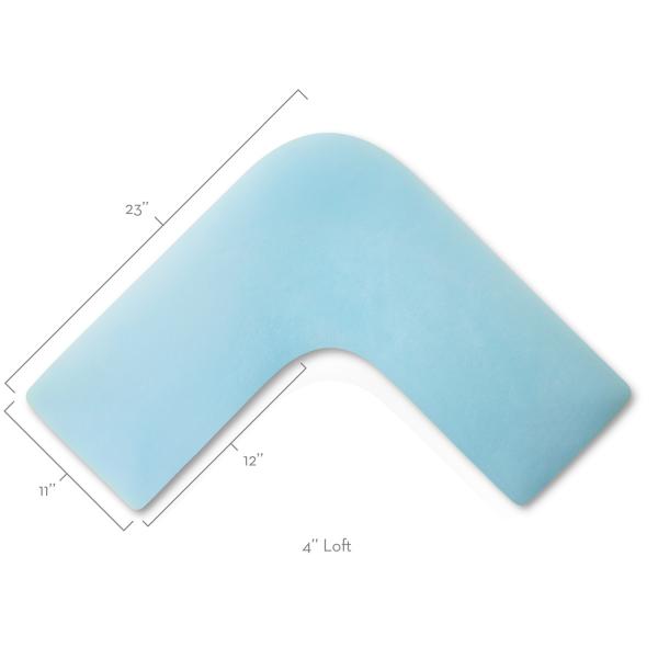Malouf L-Shape Gel Dough® Pillow - Bedplanet