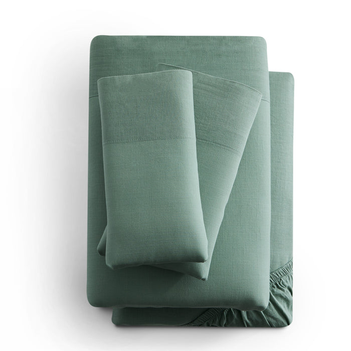 Malouf Linen-Weave Cotton Sheet Set